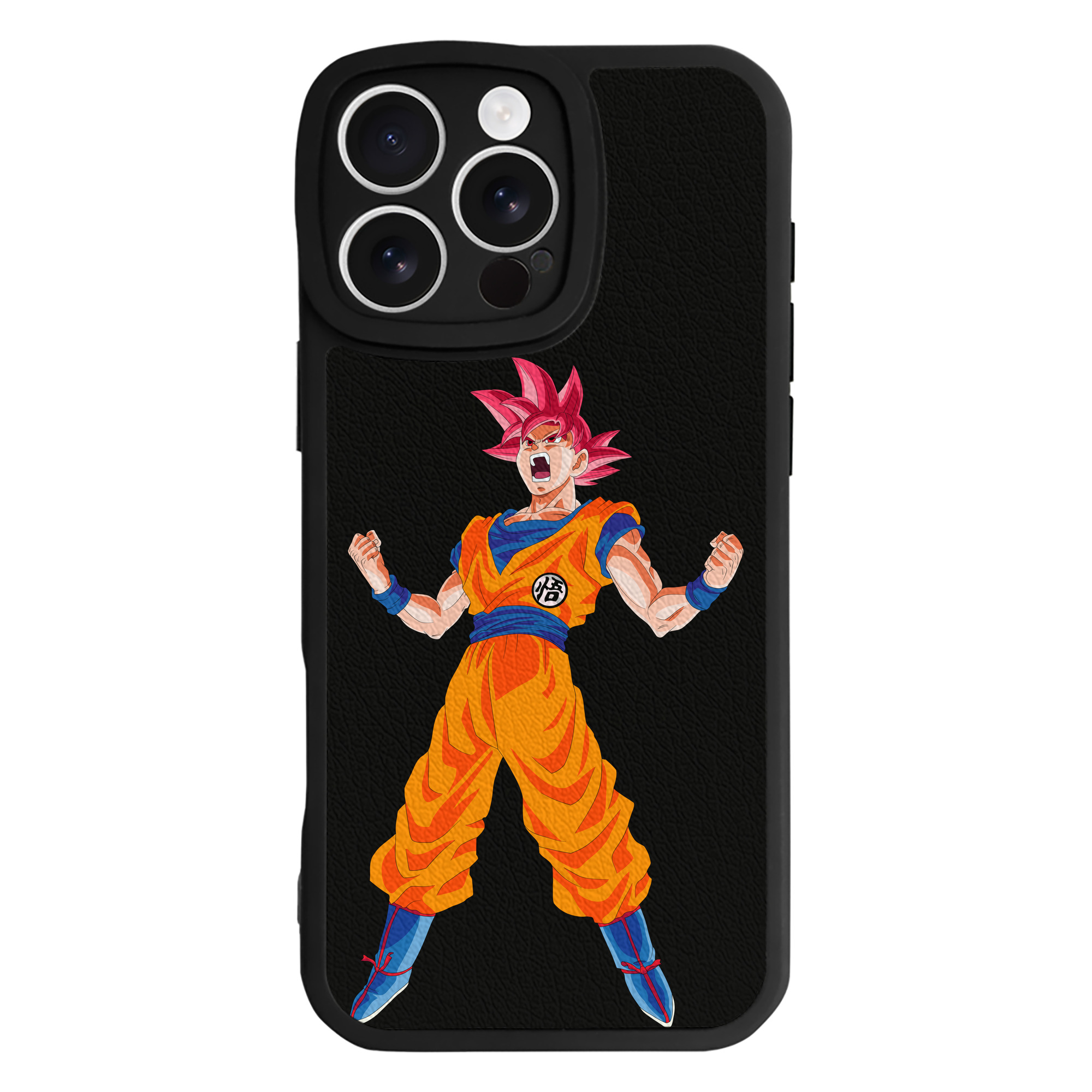 （画像用） ドラゴンボール 孫悟空（そん ごくう）Son Goku カカロット DRAGON BALL Kakarotto 【iPhone 16シリーズ対応】シリコンスマホケース（レザー調） 材質：シリコン